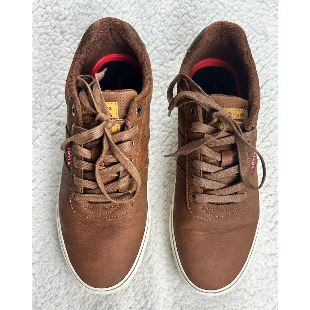 Levi's Miles WX Stacked Classic Casual Brown Sneakers Shoes Mens - Size 9.5 - K4